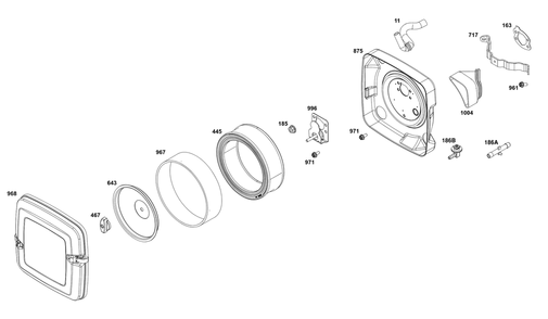 Air Cleaner Group Diagram and Parts List for 356776-0013-G1 200000 - 399999 Briggs and Stratton Engine